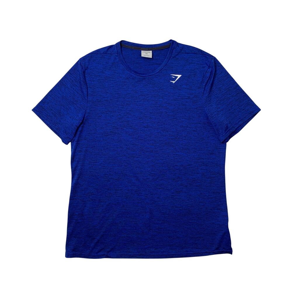 Gymshark T Shirt Mens 2XL Royal Arrival Short Sleeve Crew Neck Gym Training Run